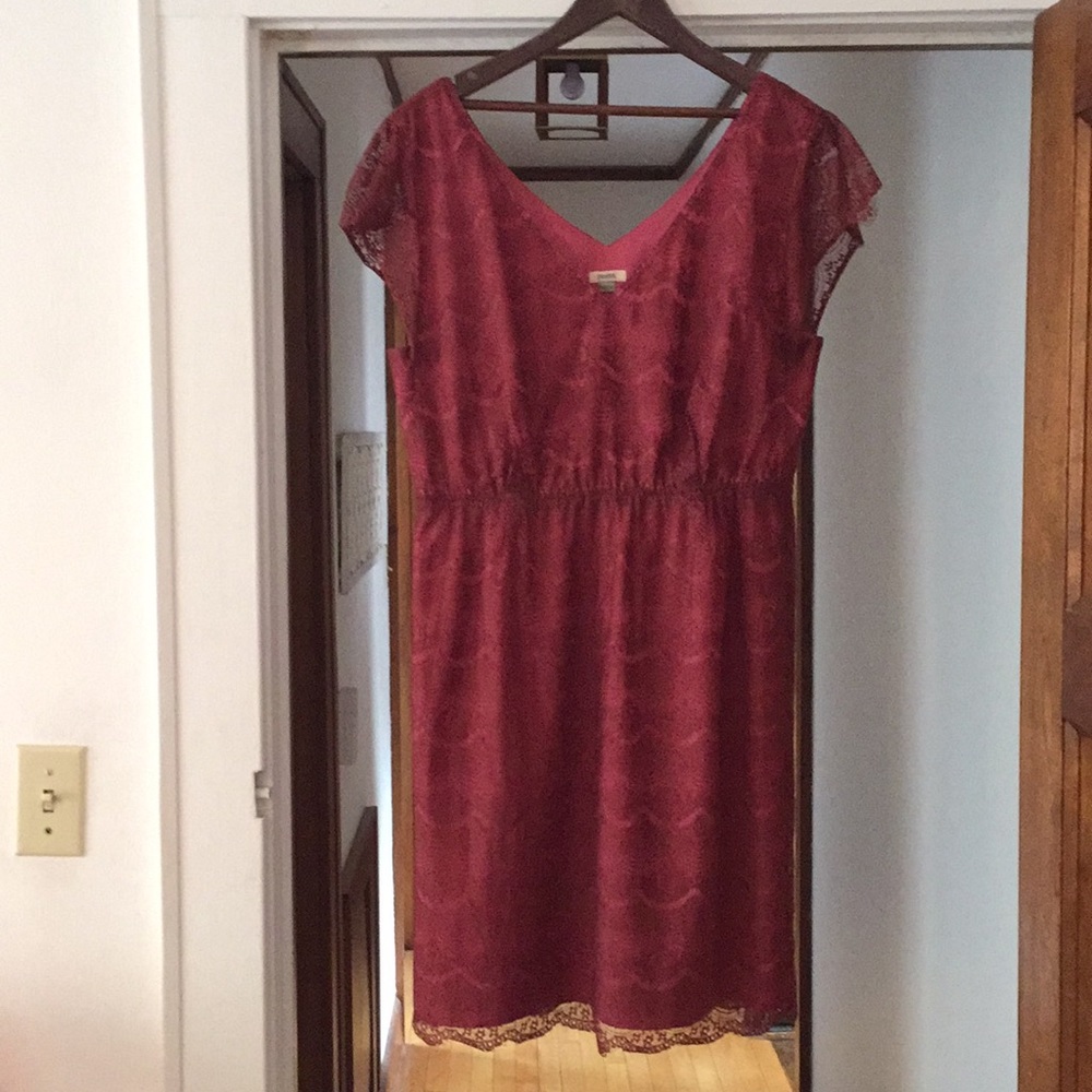 Fossil lace mini dress